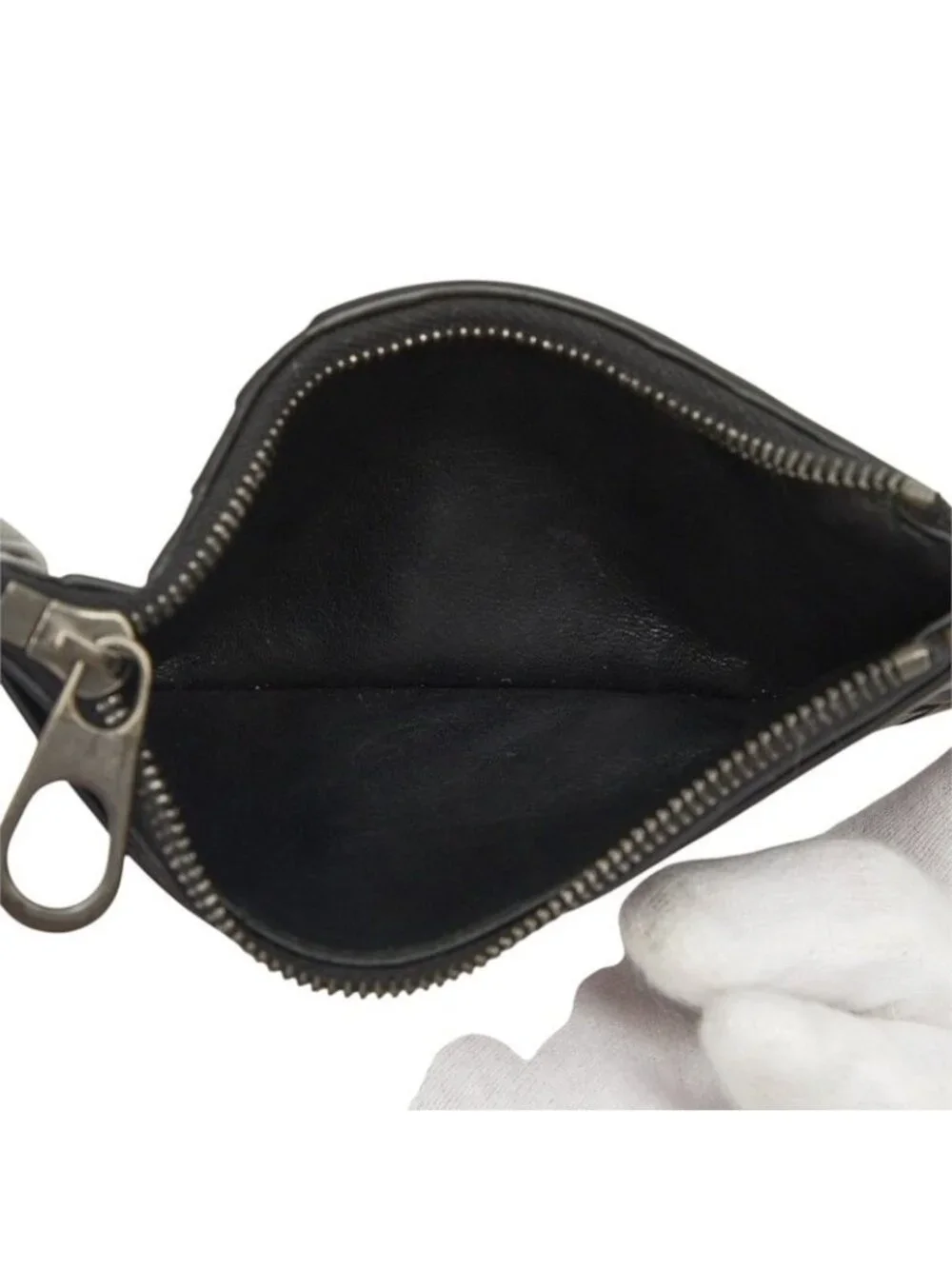 Bottega Veneta Intrecciato Card Case Black Leather
